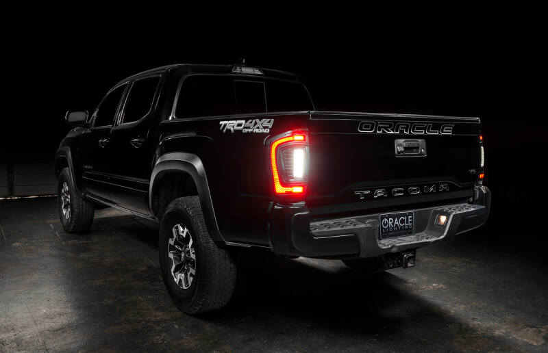 Oracle Lighting 16-23 Gen 3 Toyota Tacoma Black Series Flush Style LED Tail Lights SEE WARRANTY