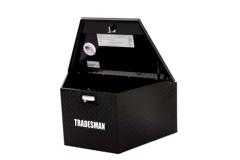 Tradesman Aluminum Trailer Tongue Storage Box (16in.) - Black