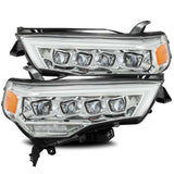 AlphaRex 14-20 Toyota 4Runner NOVA LED Projector Headlights Plank Style Chrome w/Activation Light