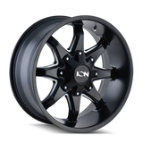 ION Type 181 20x9 / 6x135 BP / -12mm Offset / 106mm Hub Satin Black/Milled Spokes Wheel