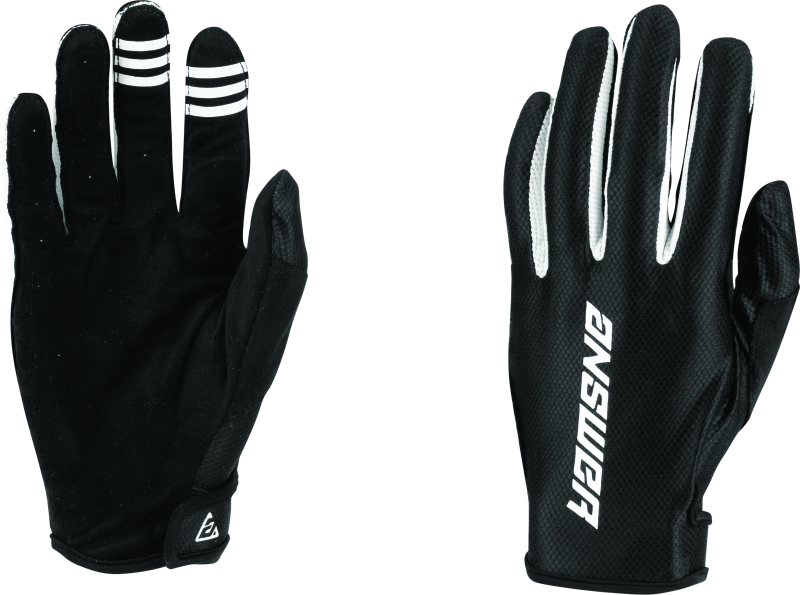 Answer Ascent Glove Black/White Youth - XL