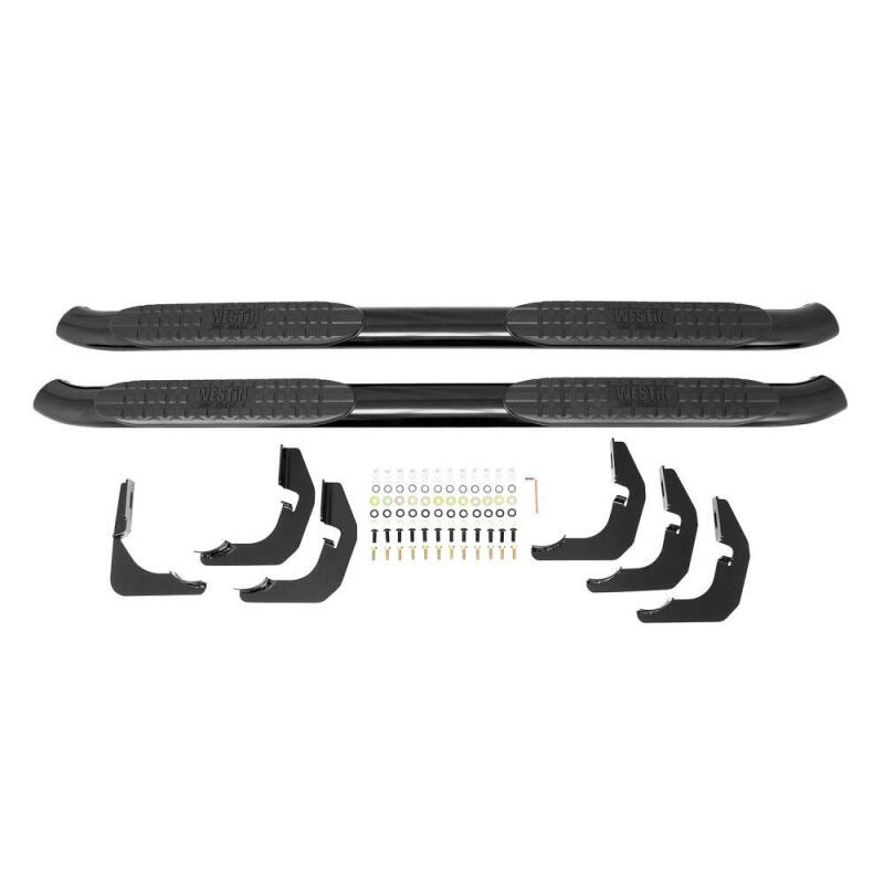 Westin 18-20 Jeep Wrangler JL Unlimited 4DR PRO TRAXX 4 Oval Nerf Step Bars - Textured Black