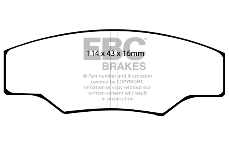 EBC Brakes Yellowstuff Performance Brake Pads