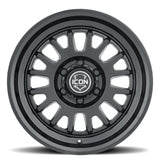 ICON Anza 17x8.5 5x5 -6mm Offset 4.5in BS 71.5mm Hub Bore Satin Black Wheel