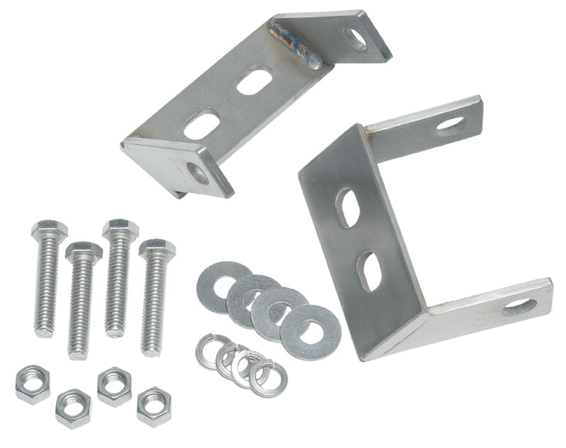 Kentrol 45-86 Jeep CJ Rear Bumper Brackets Pair - Polished Silver