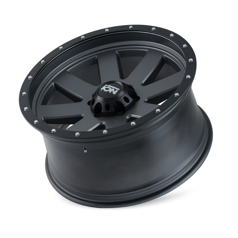 ION Type 134 20x9 / 5x139.7 BP / 18mm Offset / 108mm Hub Matte Gunmetal/Black Beadlock Wheel