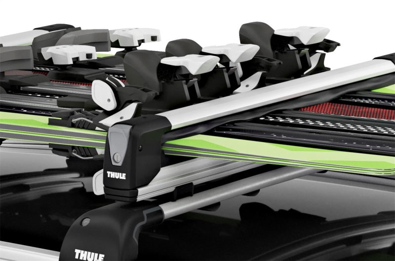 Thule SnowPack Extender Slide-out Ski/Snowboard Rack (Up to 6 Pair Skis/4 Snowboards) - Black/Silver