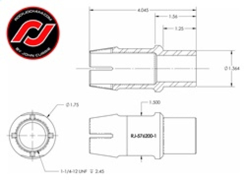 RockJock RockNut Kit Nut and Bung 1 1/4in RH Thread