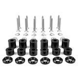 BuiltRight Industries 42 Piece Tech Plate Mounting Hardware Kit - Black