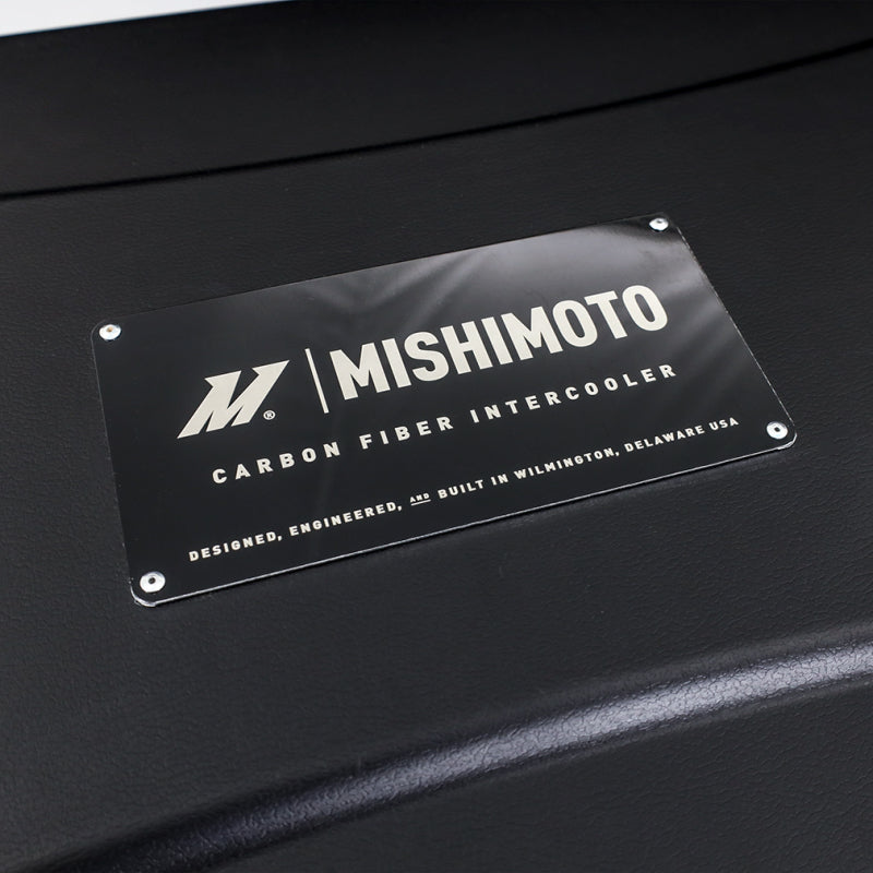 Mishimoto Universal Carbon Fiber Intercooler - Gloss Tanks - 525mm Silver Core - S-Flow - R V-Band