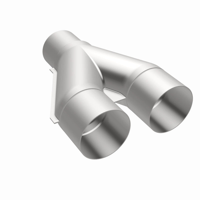 MagnaFlow Universal Trans Y-Pipe All SS 4inch (Dual) 3.5inch (Single) x 13inch (Overall)