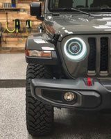 Oracle Oculus Bi-LED Projector Headlights for Jeep JL/Gladiator JT - Matte Blk - 5500K SEE WARRANTY