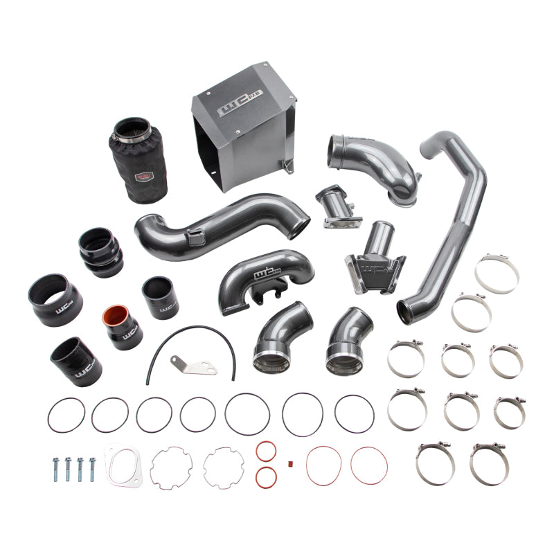 Wehrli 2007.5-2010 Chevrolet Duramax 6.6L LMM Stage 2 High Flow Intake Bundle Kit - Bronze Chrome