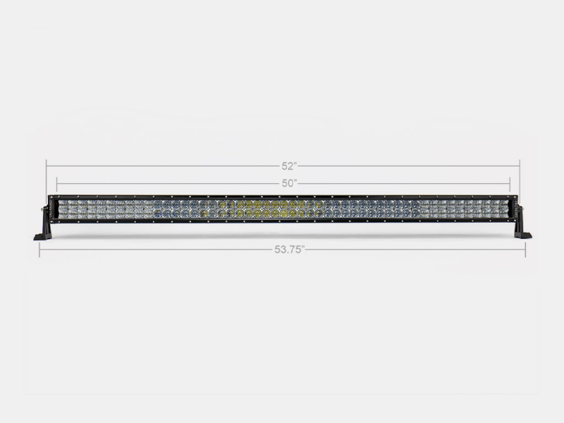 Cali Raised 52 Dual Row 5D Optic Osram Led Bar - Spot