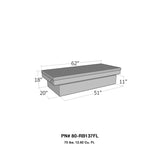 Westin/Brute Full Lid Mid Size / Down Size XOver Long Bed Only - Aluminum