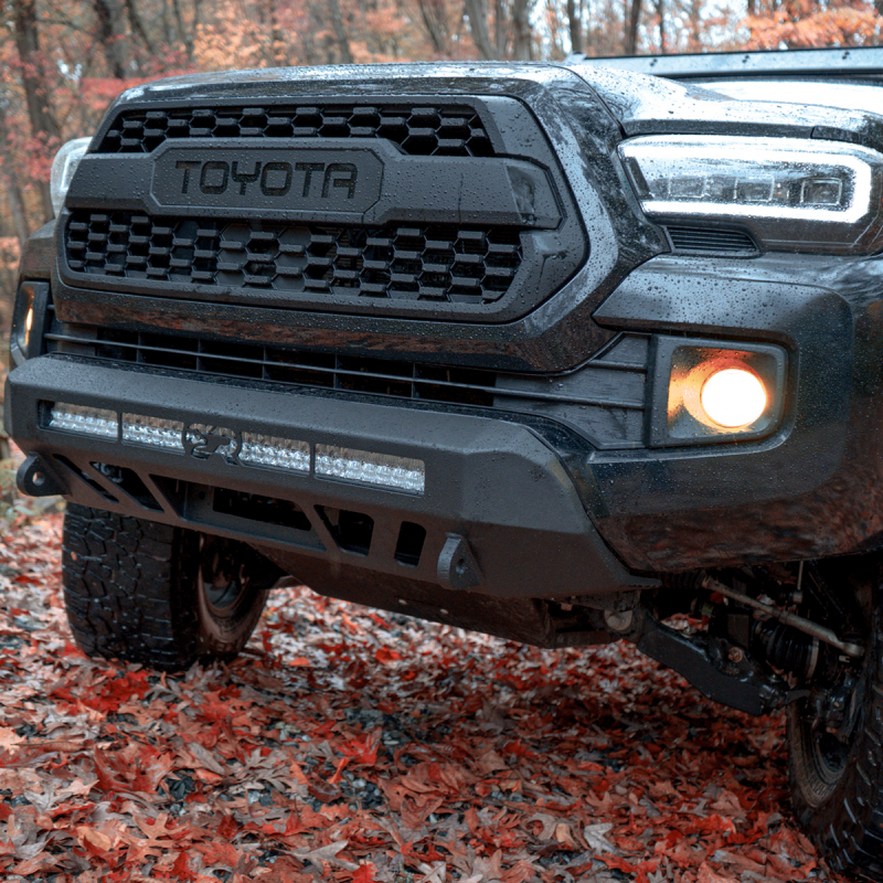 Cali Raised 16-23 Toyota Tacoma Stealth Bumper - No Bull Bar / 32In Led Bar Combo