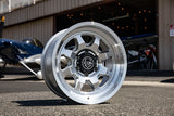 ICON Nuevo 17 X 8.5 5 X 5 6mm Offset 4.5in BS Silver Machined