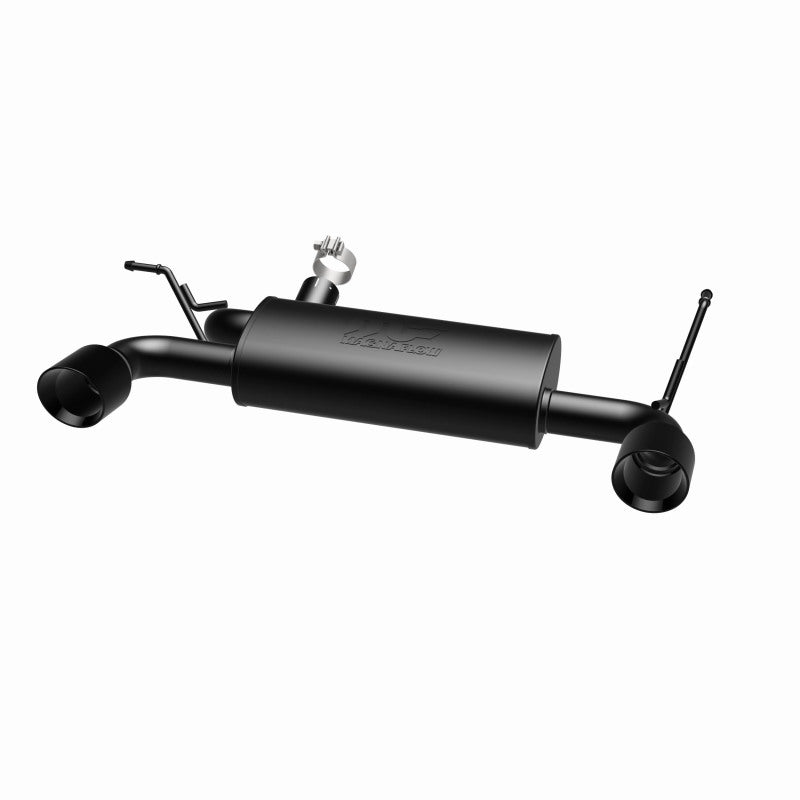 MagnaFlow 07-17 Jeep Wrangler JK 3.8/3.6L Dual Split Rear Exit Black Axle-Back Exhaust