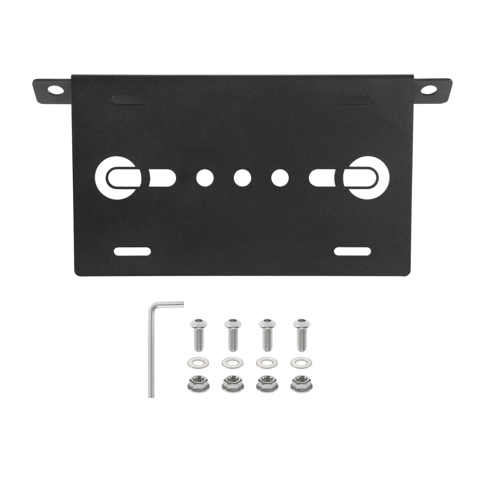 Front Bumper License Plate Mount Holder Compatible with 2021-later Ford Bronco Accessories 2021 2022 2023 4/2 Door