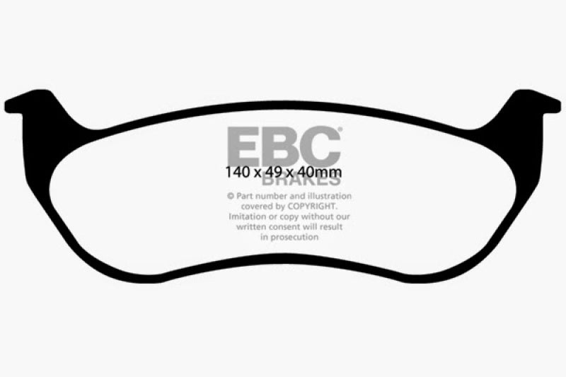 EBC 02-07 Jeep Liberty 2.4 Extra Duty Rear Brake Pads