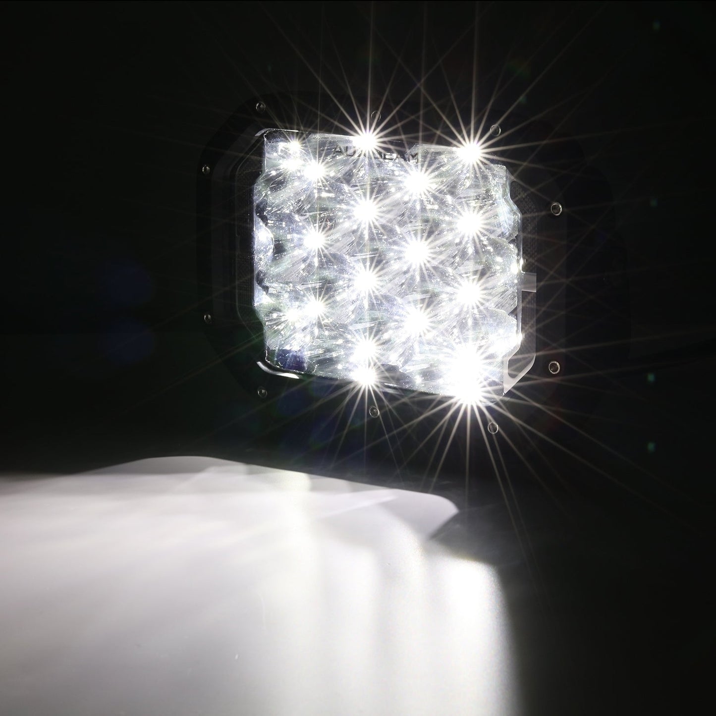 7x5 Inch Rectangle LED Pods White Spot Driving Lights with DRL FOR ATV UTV SIDE BY SIDE 4X4