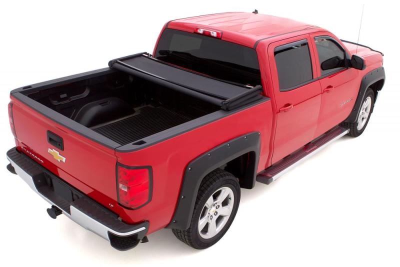 Lund 07-17 Toyota Tundra (6.5ft. Bed) Genesis Elite Tri-Fold Tonneau Cover - Black