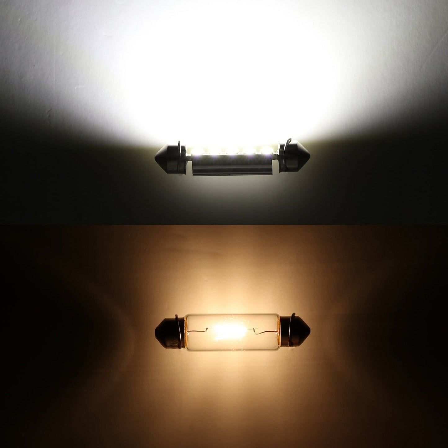 41MM 578 211-2 212-2 214-2 1.61" Festoon LED Interior/Dome/Map/License Plate Light Bulbs 2.7W 500LM 6500K White | 2 Bulbs