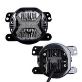 4 Inch LED Fog Lights with White DRL for Jeep Wrangler JK/ Jeep Grand Cherokee/ Dodge