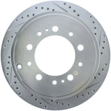 StopTech Select Sport 13-17 Toyota Land Cruiser Sport Drilled / Slotted Rear Driver-Side Brake Rotor