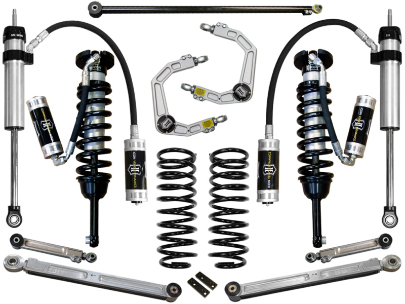 ICON 03-09 Toyota 4Runner/FJ 0-3.5in Stage 6 Suspension System w/Billet Uca