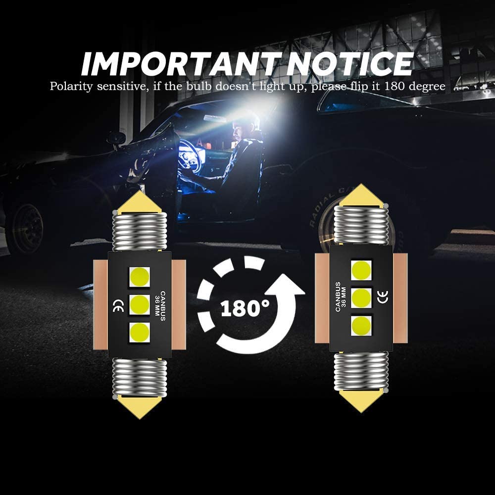 LED Festoon Canbus For Interior Dome Map License Plate Bulbs