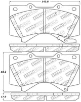 StopTech 13-18 Toyota Land Cruiser Performance Front Brake Pads