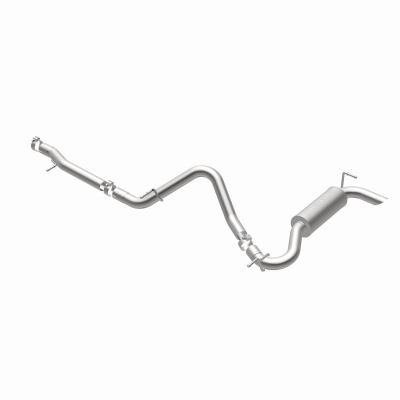 MagnaFlow 12-14 Jeep Wrangler 3.6L Single Straight Rear P/S Exit Stainless C/b Perf Exhaust-Comp