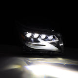 AlphaRex-LED Projector Headlights In Black