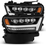 AlphaRex-LED Projector Headlights Plank Style Design Gloss Black