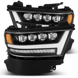 AlphaRex-LED Projector Headlights Plank Style Design Matte Black