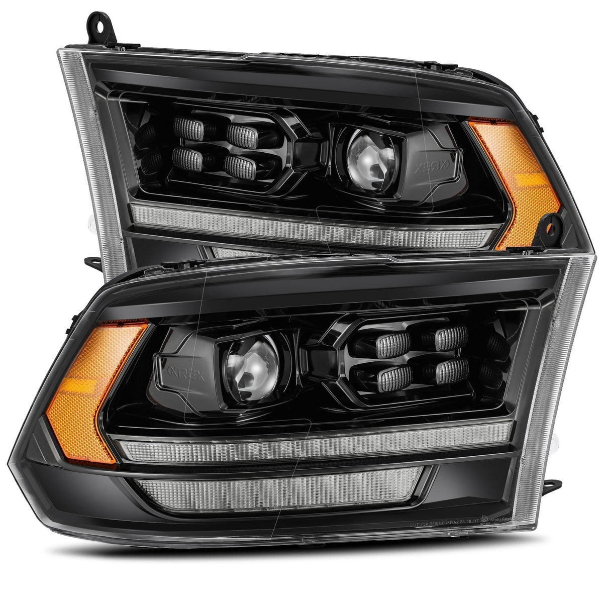 AlphaRex-LED Projector Headlights In Alpha- Black