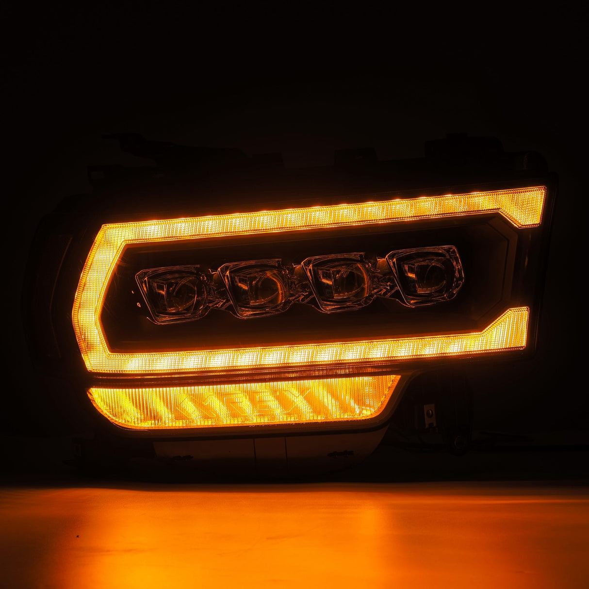 AlphaRex-LED Projector Headlights In Black