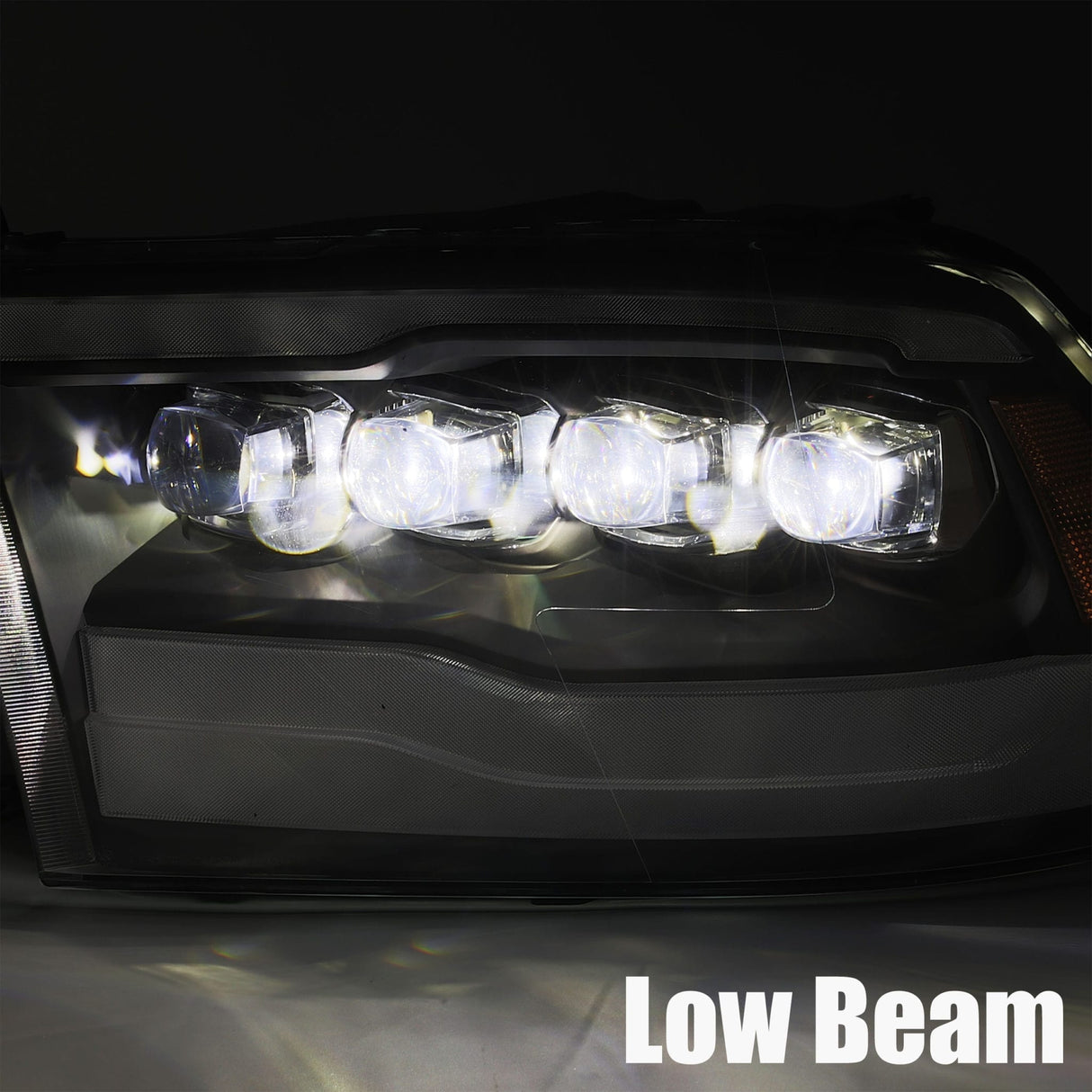 AlphaRex-LED Projector Headlights Plank Style Design Gloss Black