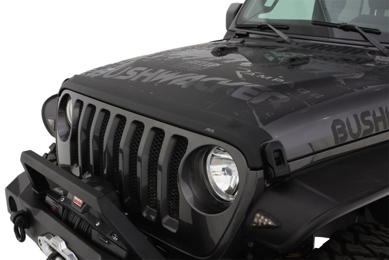 AVS 2018+ Jeep Wrangler (JL) 2dr/4dr Aeroskin II Textured Low Profile Hood Shield - Black