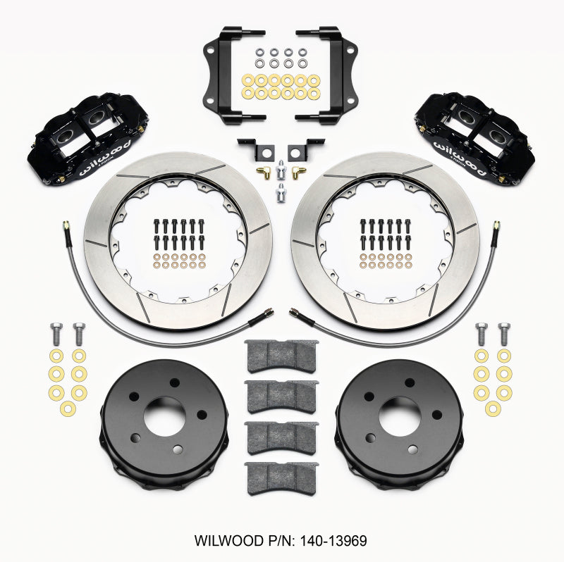 Wilwood Narrow Superlite 4R Rear Kit 12.88in 2007-up Jeep JK w/Lines