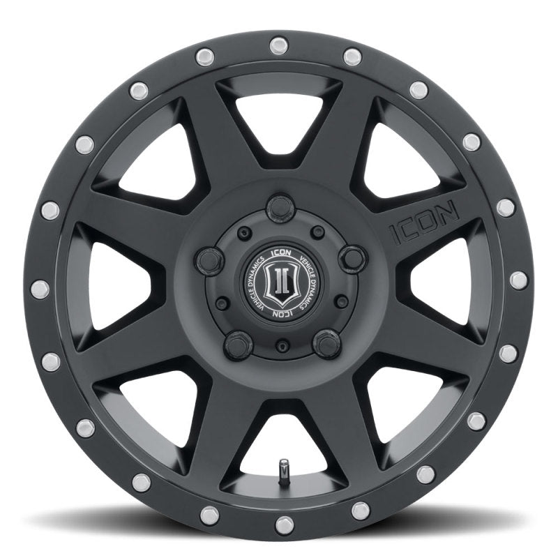 ICON Rebound 18x9 5x150 25mm Offset 6in BS 110.1mm Bore Satin Black Wheel