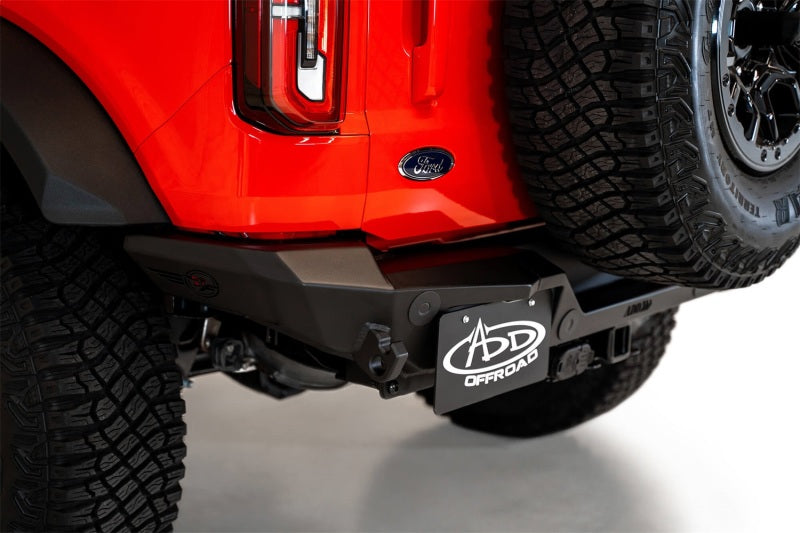 Addictive Desert Designs 2021+ Ford Bronco Rock Fighter Rear Bumper - Hammer Black