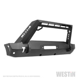 Westin 07-18 Jeep Wrangler JK WJ2 Stubby Front Bumper w/LED Lt Bar Mnt - Tex. Blk