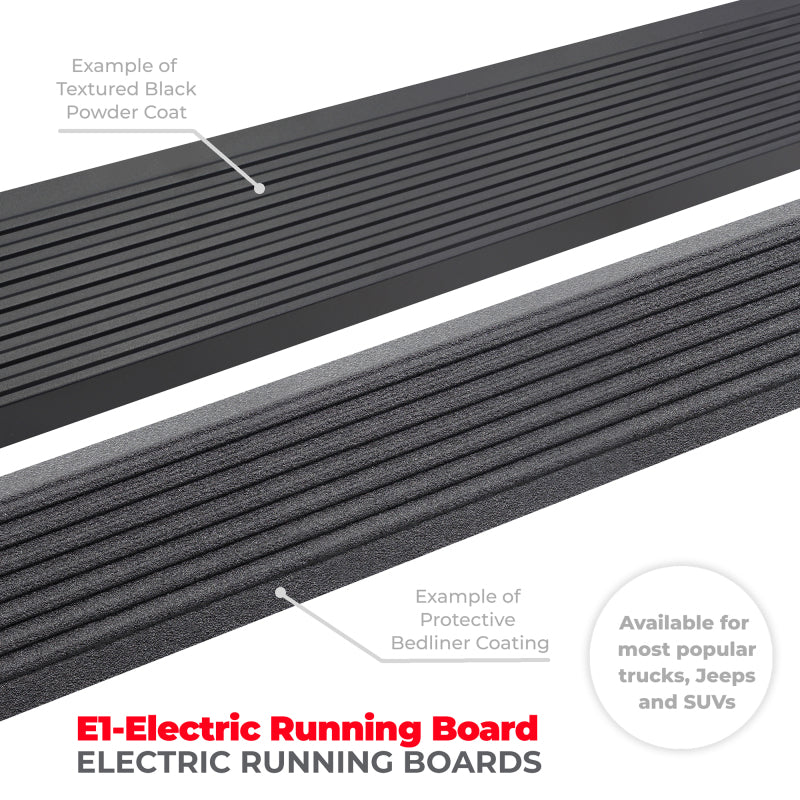 RealTruck 22-24 Toyota Tundra DC 4dr VoltStep Electric Running Board Kit (No Drill) - Tex. Blk