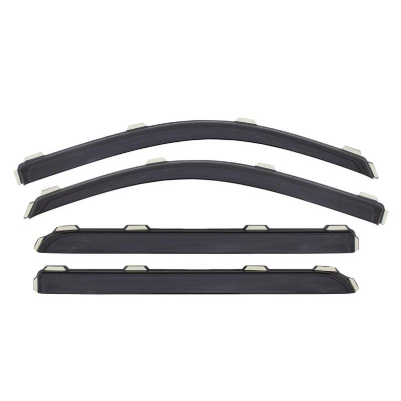 AVS 07-18 Toyota Tundra Double Cab Ventvisor In-Channel Front & Rear Window Deflectors 4pc - Smoke