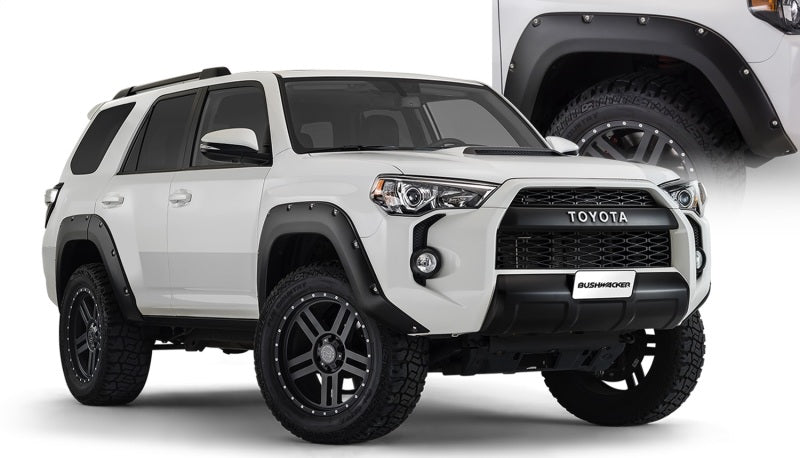 Bushwacker 14-18 Toyota 4Runner Pocket Style Flares 4pc Excludes Limited - Black