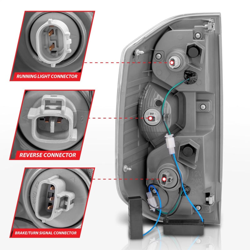 ANZO 2014-2015 Toyota Tundra LED Taillights Smoke