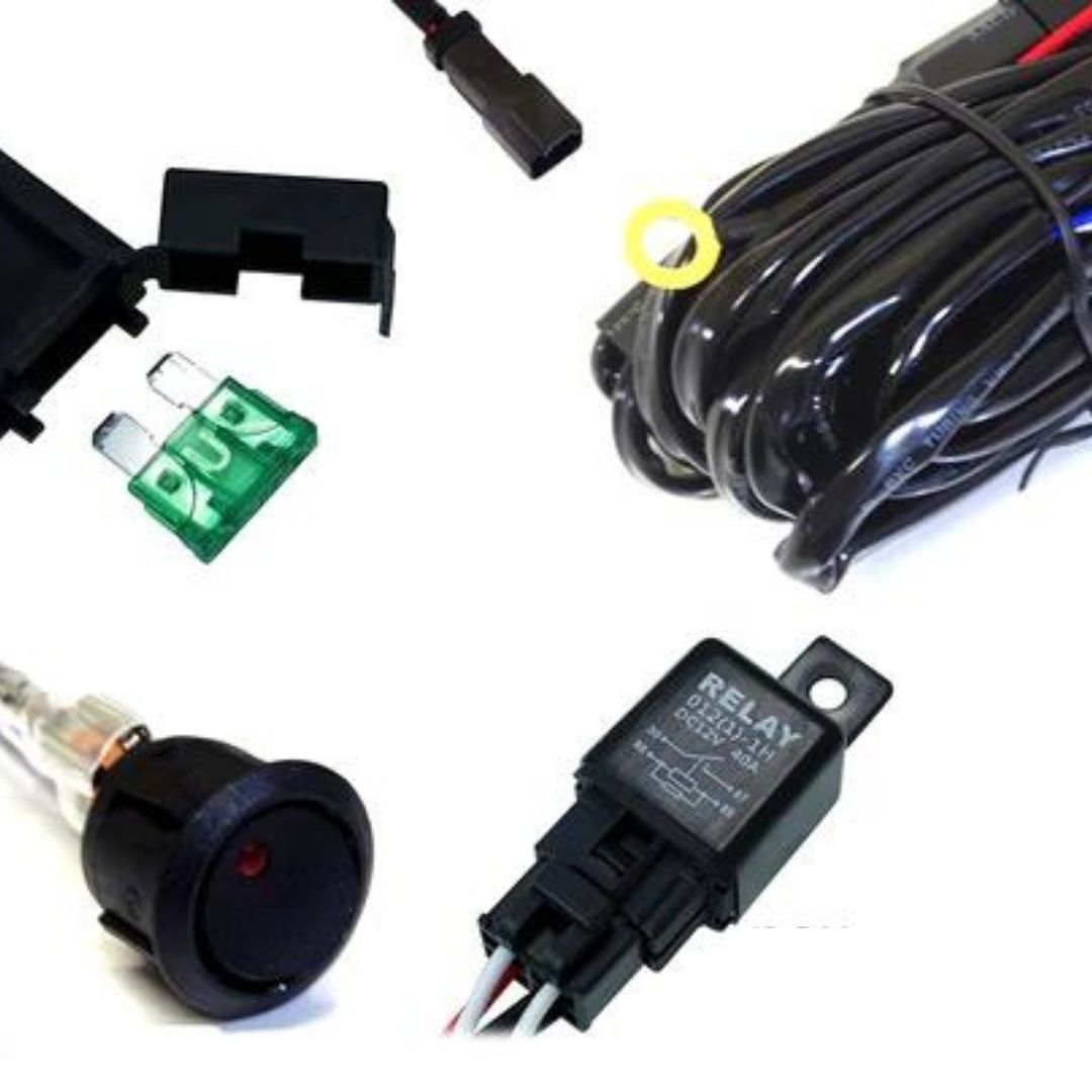 Xprite LED Light Wiring Harness with 40 Amp Relay and ON/OFF Switch