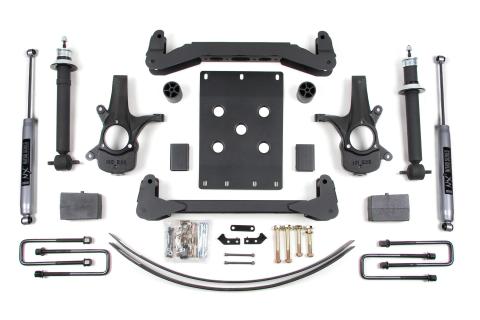 6 Inch Lift Kit Silverado/Sierra 1500 07-13 2WD Leaf Springs Fox 2.0 Performance Shocks